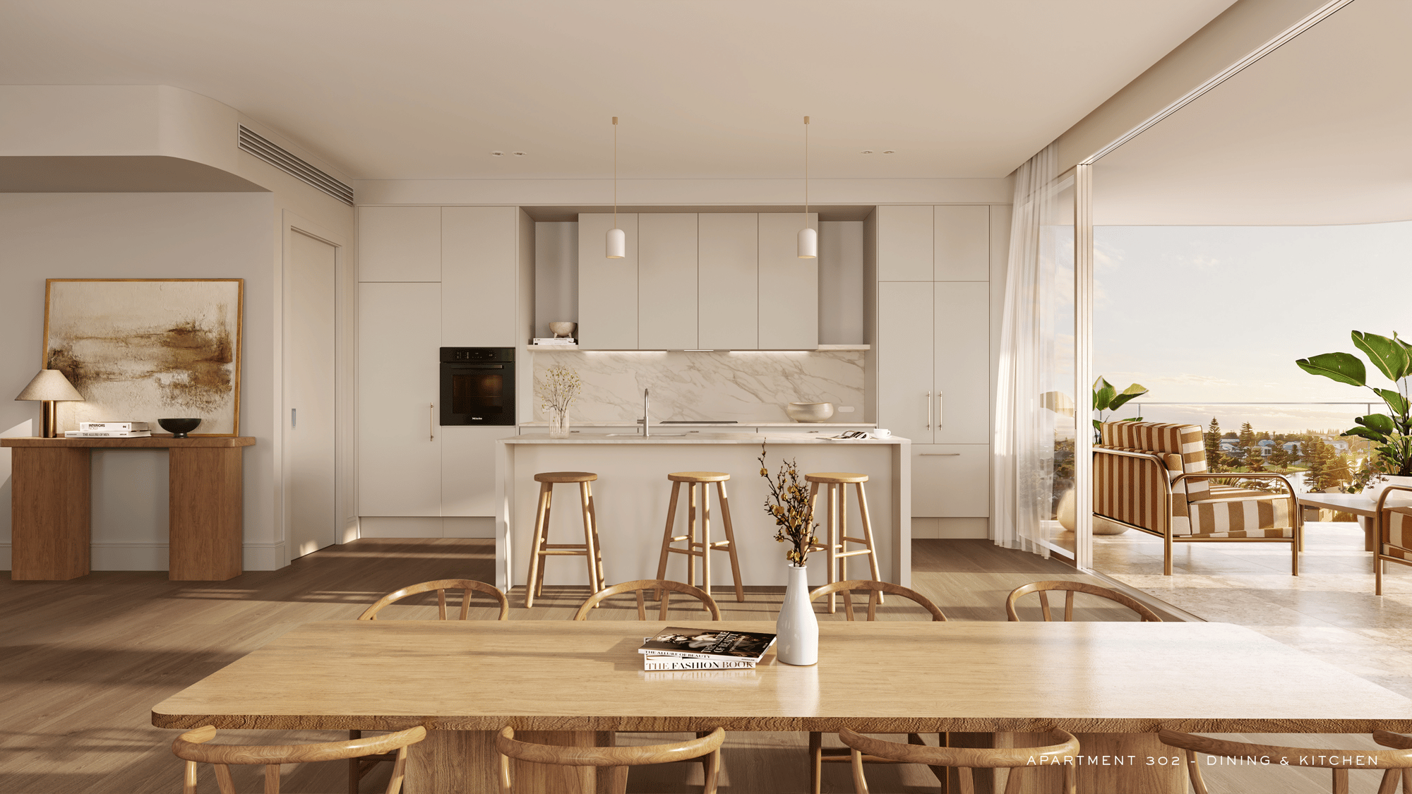 Macfarlane apartment 302 dining and kitchen