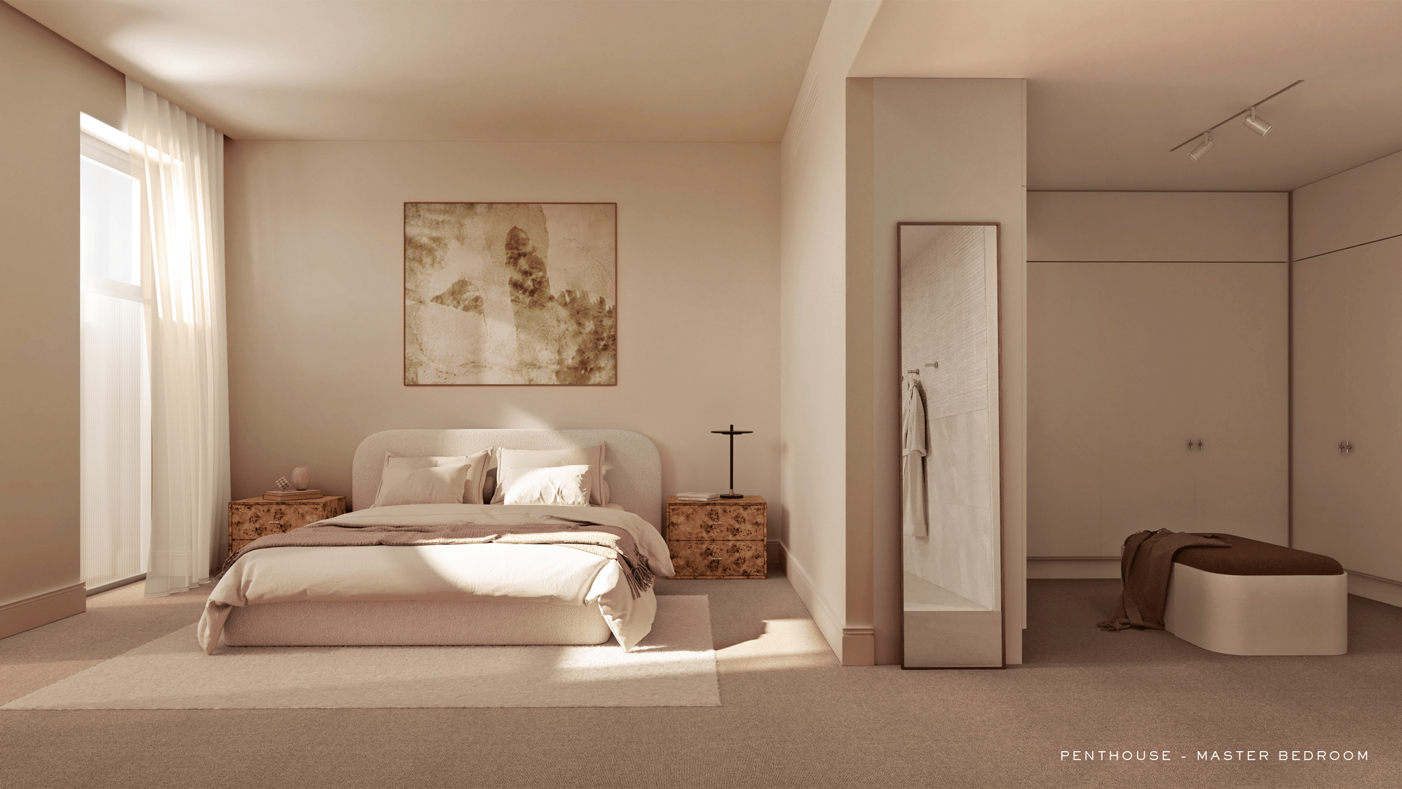 Macfarlane penthouse master bedroom
